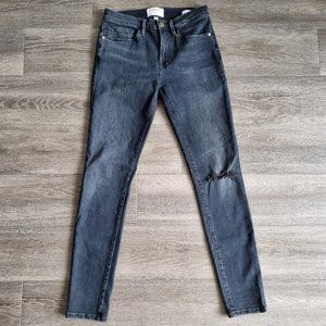 Frame Le Skinny De Jeanne Black Jeans Size 27